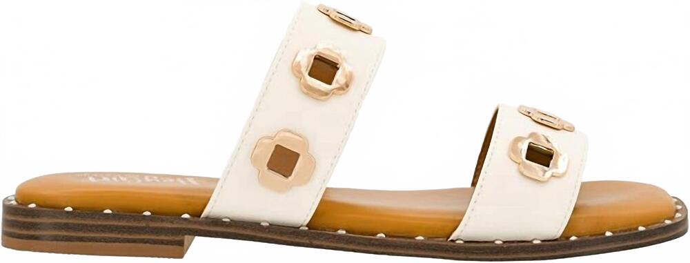 NEW HEY GIRL BY CORKYS women's low tide sandals in white